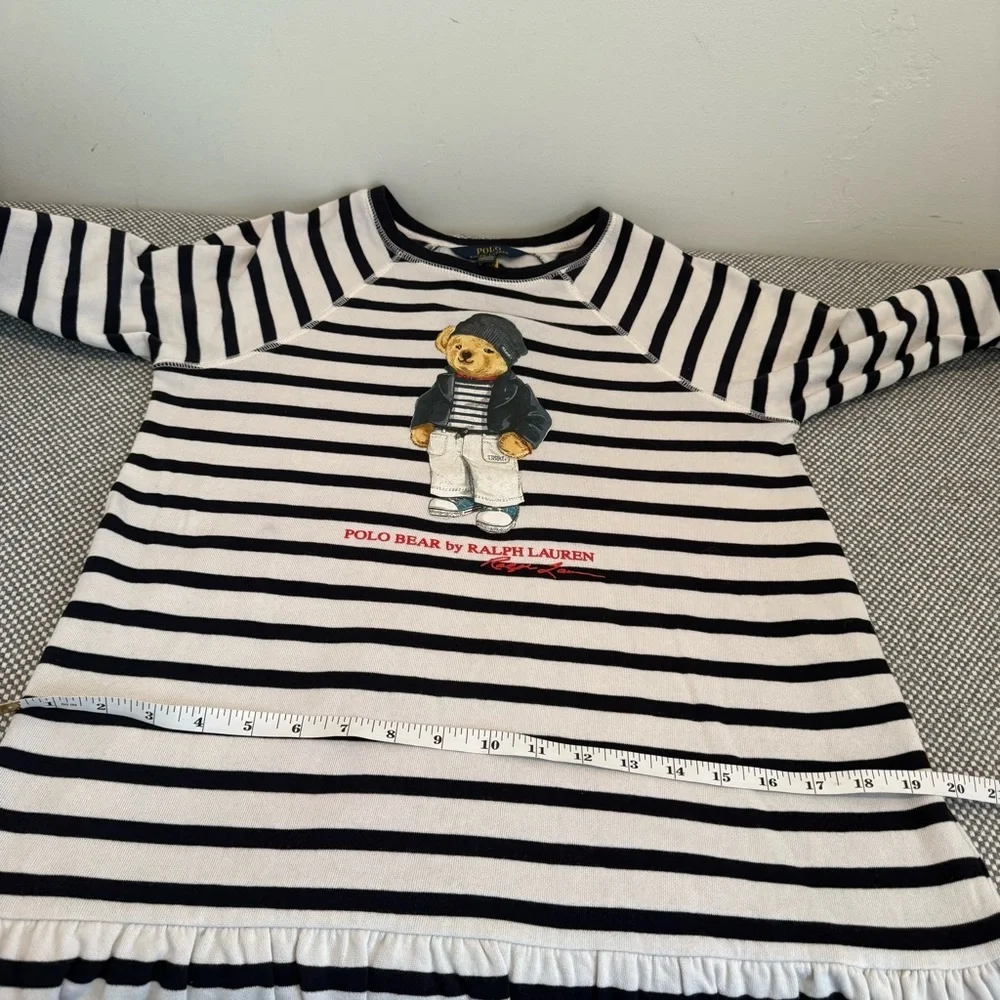 Polo Ralph Lauren Big Girls Polo Bear Fleece Dress size XL/16